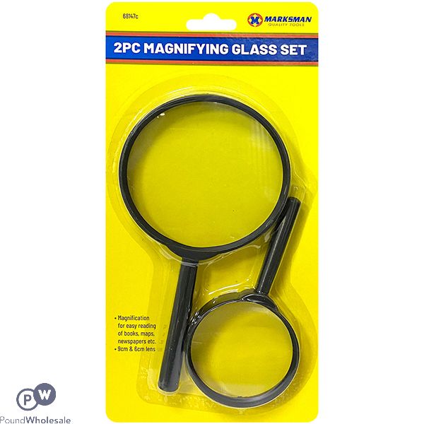 MARKSMAN MAGNIFYING GLASS SET 2PC