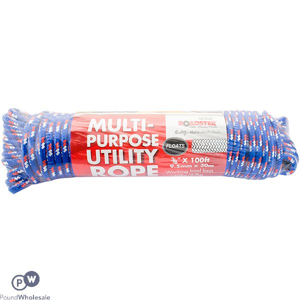 Roadster 63kg Multi-purpose Utility Rope 9.5mm X 30m