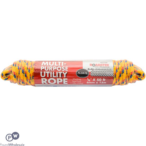 ROADSTER 50KG MULTI-PURPOSE UTILITY ROPE 15M