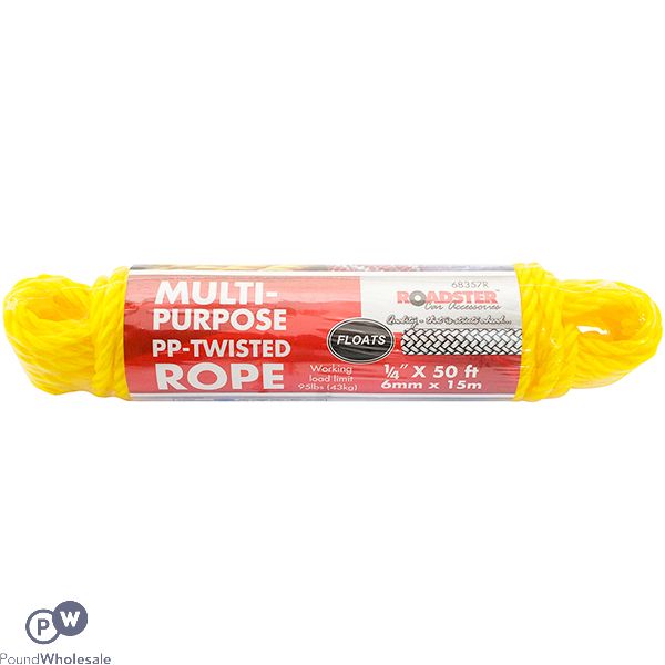 Roadster 43kg Multi-purpose Pp-twisted Rope 15m