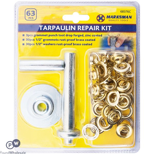 Marksman Tarpaulin Repair Kit 63pc