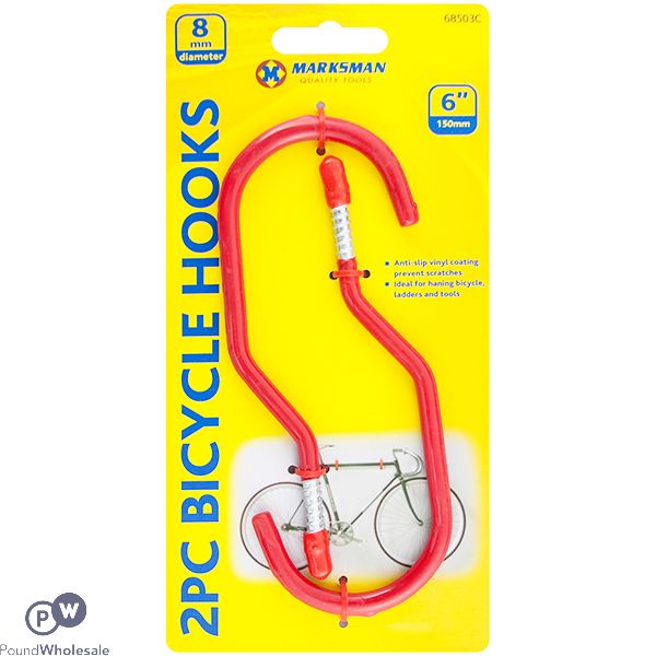 Marksman Bicycle Hooks 6" Set 2pc