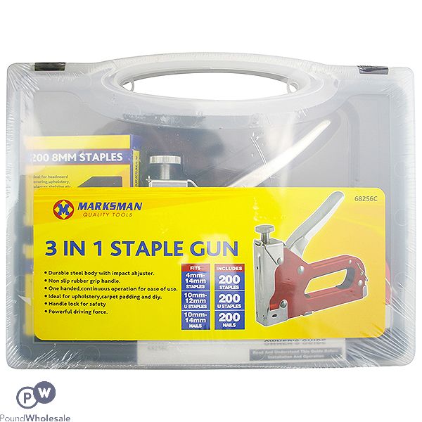 MARKSMAN 3-IN-1 STAPLE GUN SET