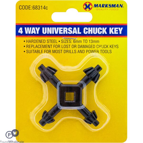 4 Way Universal Chuck Key 