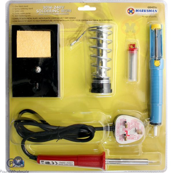 MARKSMAN 30W-240V SOLDERING IRON SET