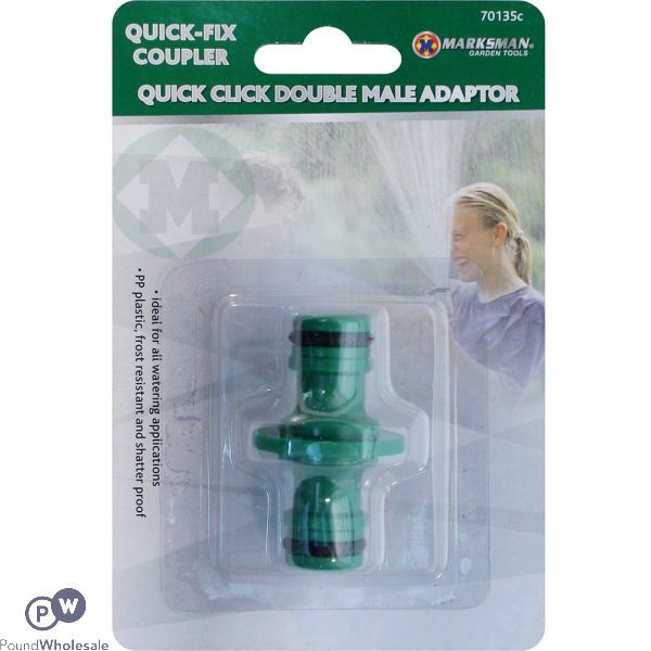 MARKSMAN QUICK CLICK DOUBLE MALE ADAPTOR