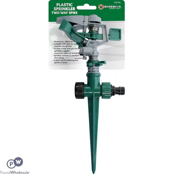 MARKSMAN PLASTIC SPRINKLER TWO WAY SPIKE