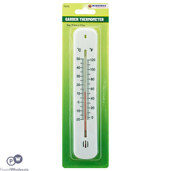 Marksman Plastic Garden Thermometer Small 21.5cm X 3.7cm