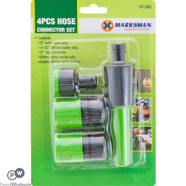 MARKSMAN HOSE CONNECTOR SET 4PCS