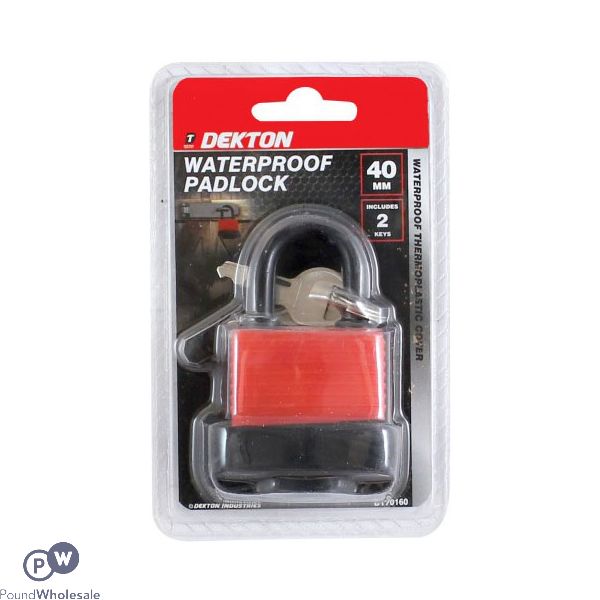 DEKTON WATERPROOF PADLOCK 40MM