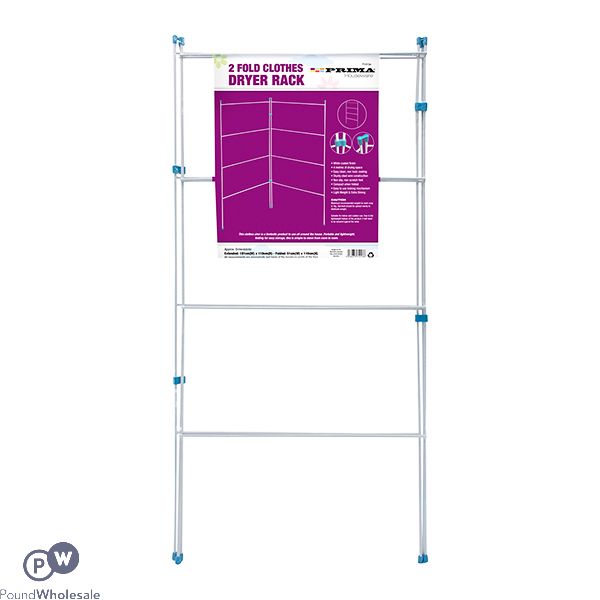 PRIMA 2-FOLD CLOTHES DRYER RACK 101CM X 110CM