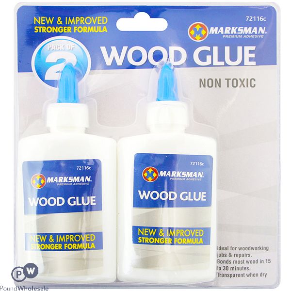 MARKSMAN NON-TOXIC WOOD GLUE 2 PACK