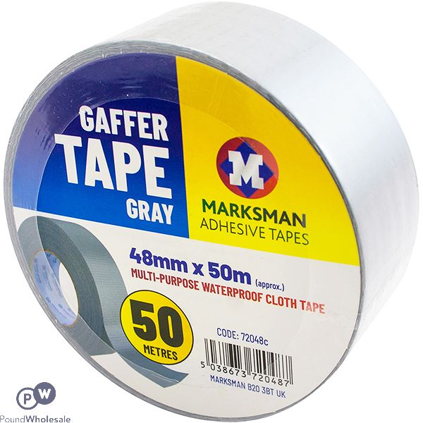 MARKSMAN GRAY GAFFER DUCT TAPE 48MM X 50M