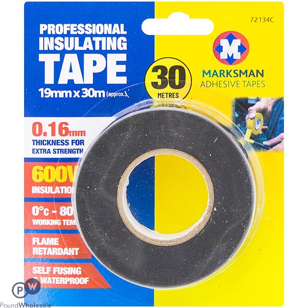 Marksman Professional Insulating Tape 19mm X 30m