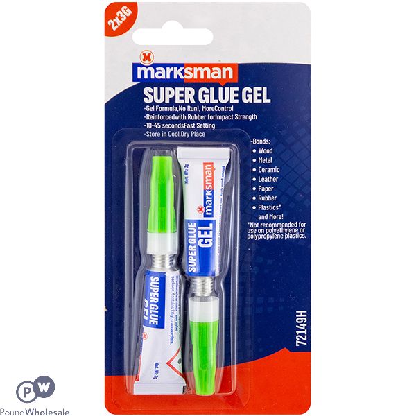 Marksman Super Glue Gel With Needle 3g 2 Pack