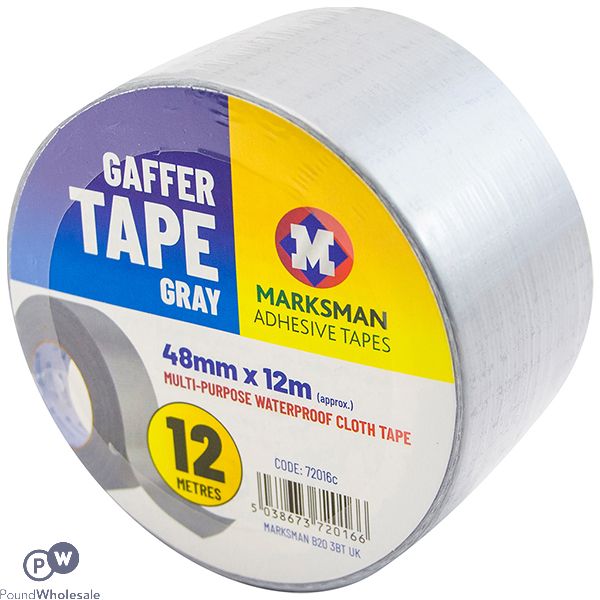 MARKSMAN GREY GAFFER DUCT TAPE 48MM X 12M