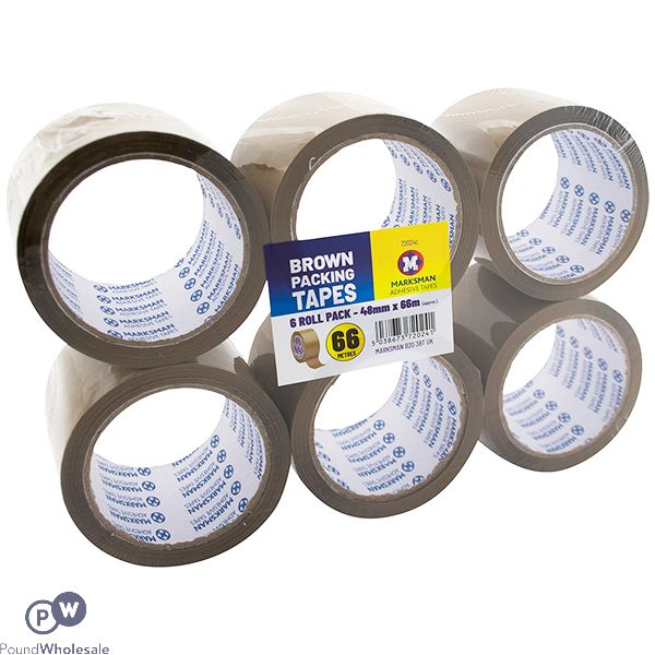 MARKSMAN BROWN PACKING TAPE 48MM X 66M