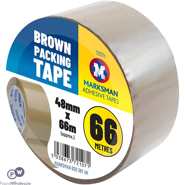 MARKSMAN BROWN PACKING TAPE 48MM X 66M