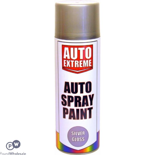 Auto Extreme Silver Gloss Auto Spray Paint 500ml