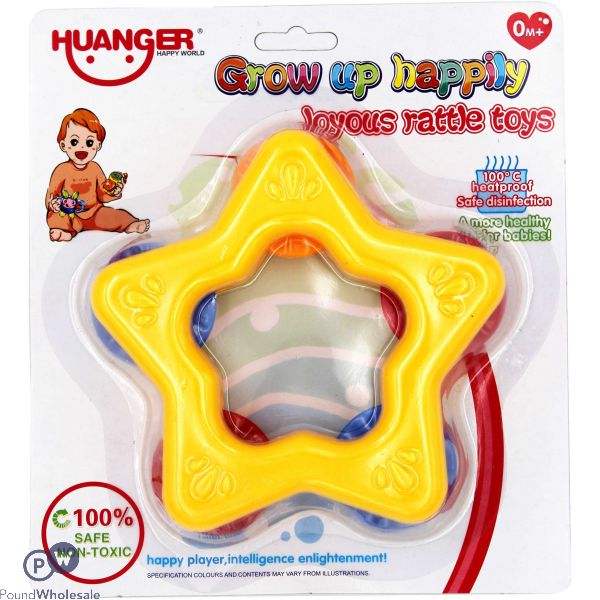 Huanger Star Shaped Baby Rattle