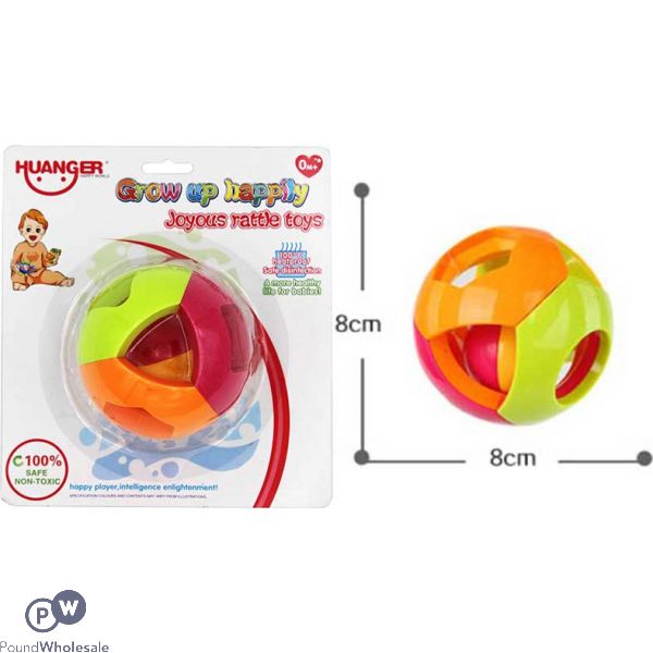 Huanger Double Ball Shaped Baby Rattle