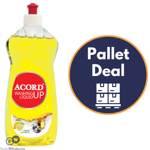 Acord Lemon Washing Up Liquid 750ml Pallet Deal