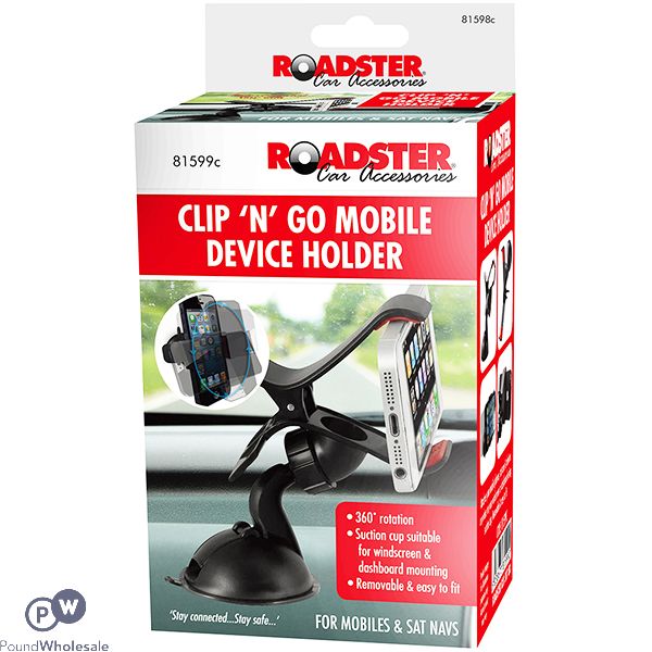 Roadster Clip 'n' Go 360° Mobile Device Holder