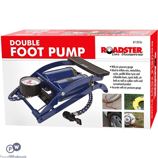 Double Cylinder Foot Pump In Box