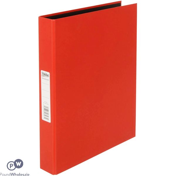 PUKKA A4 RED RING BINDER FOLDER