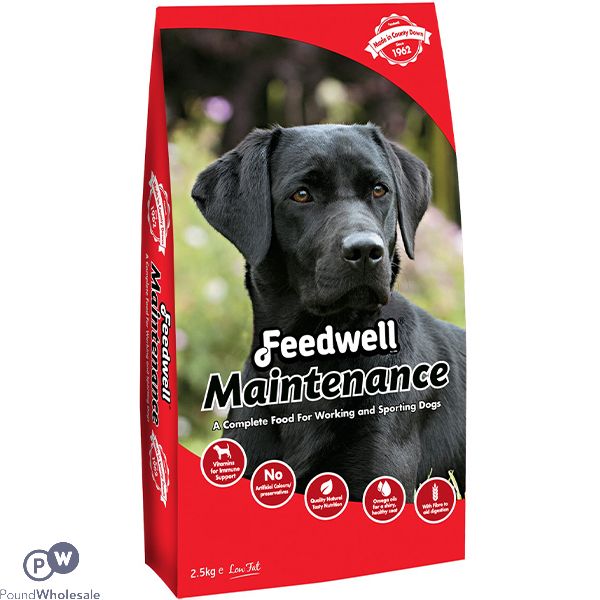 Feedwell Maintenance Low Fat Natural Kibble Dog Food 2.5kg