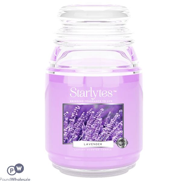 Starlytes Lavender Scented Jar Candle 18oz