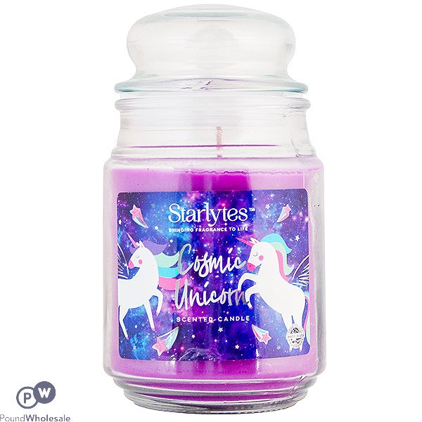 Starlytes Cosmic Unicorn Scented Jar Candle 18oz