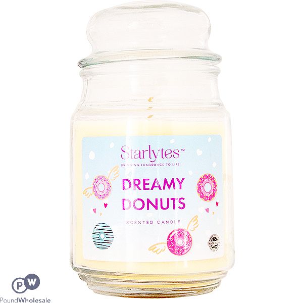 Starlytes Dreamy Donuts Scented Jar Candle 18oz