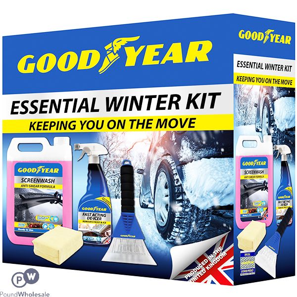 Goodyear Essential Winter Car Care Kit 4 Pack