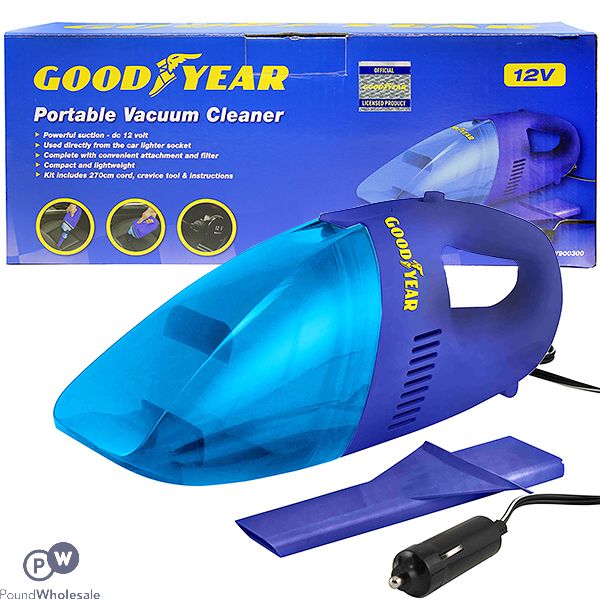 GOODYEAR PORTABLE CAR VACUUM CLEANER 12V 