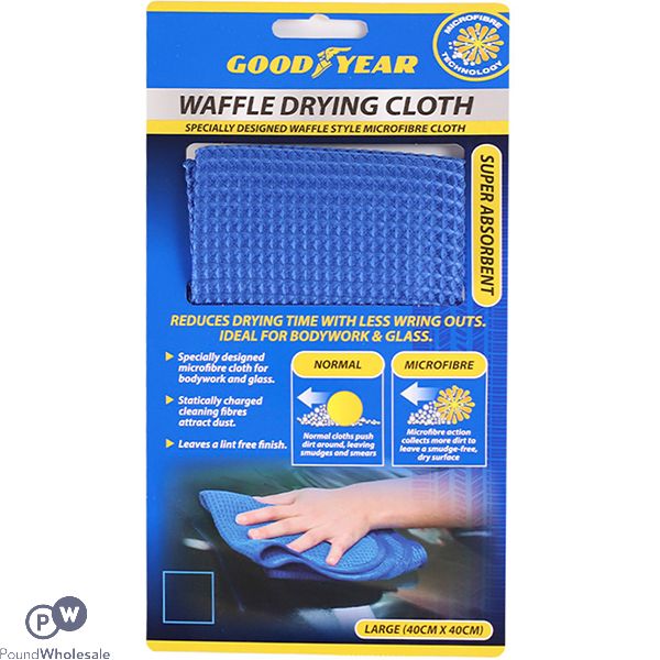 Goodyear Waffle Drying Cloth Large 40cm X 40cm