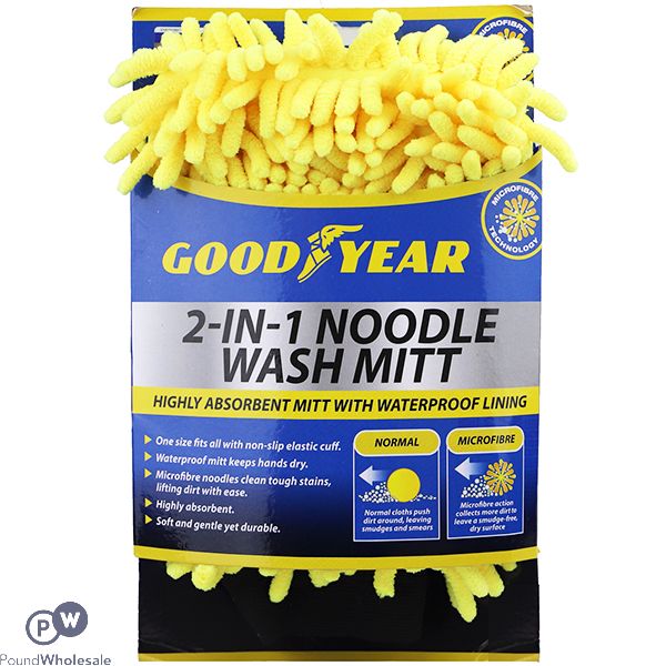 GOODYEAR 2-IN-1 NOODLE WASH MITT