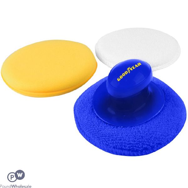 Goodyear Wax Applicator Pad Set 3pc