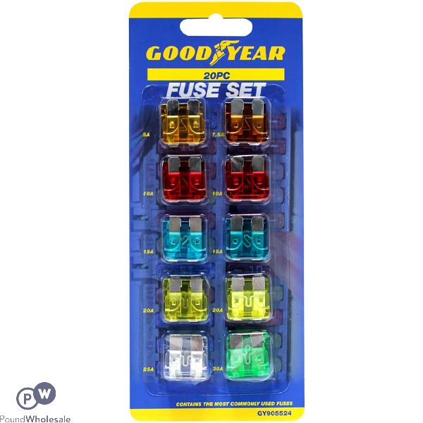 Goodyear Car Fuse Set 20pc