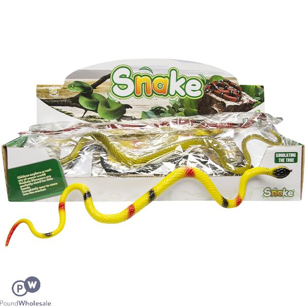 Snake Animal Toy 40cm Cdu Assorted
