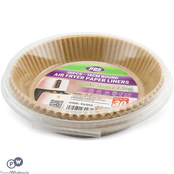 Pps 16cm Round Paper Air Fryer Liner 30 Pack