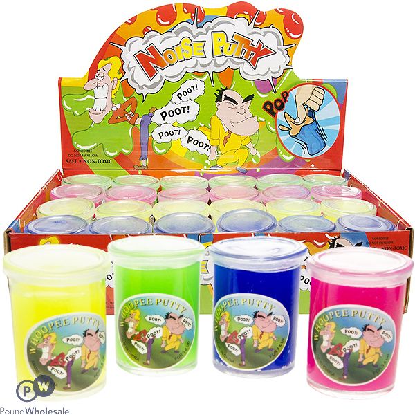 Whoopee Noise Putty Cdu Assorted Colours