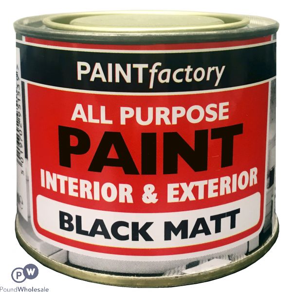 Paint Factory All Purpose Black Matt 170ml