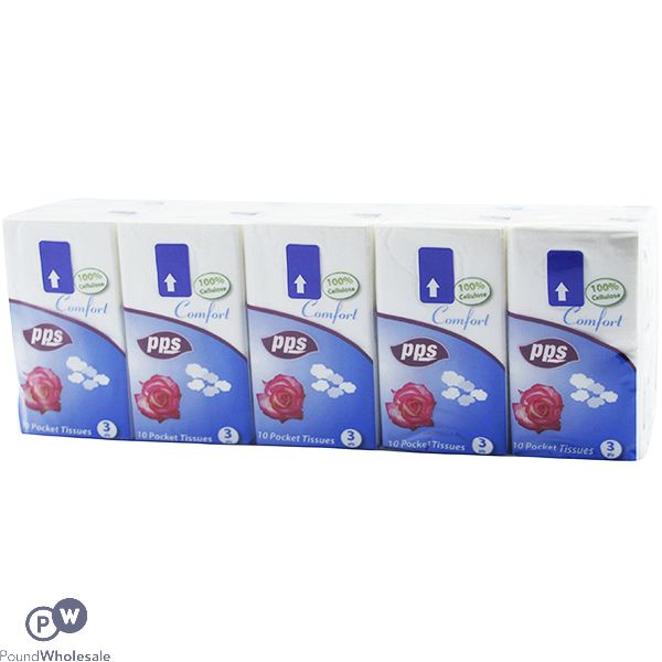 3-ply Comfort Pocket Napkin Tissues 10 Pack