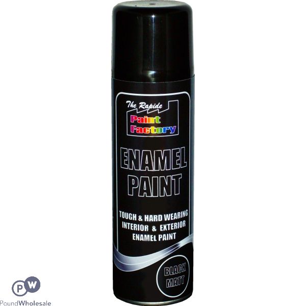 Paint Factory Creative Enamel Paint Black Matt 250ml
