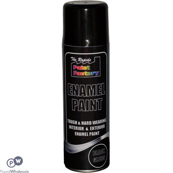 Paint Factory Creative Enamel Paint Black Gloss 200ml