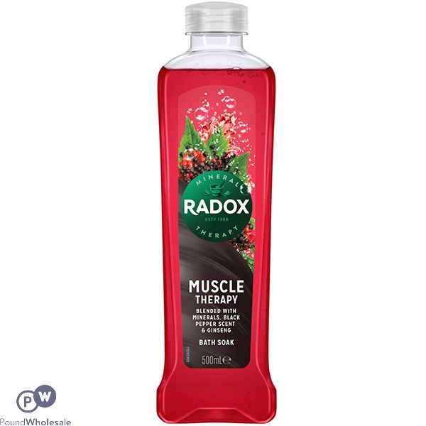 Radox Muscle Therapy Black Pepper & Ginseng Scent Bath Soak 500ml