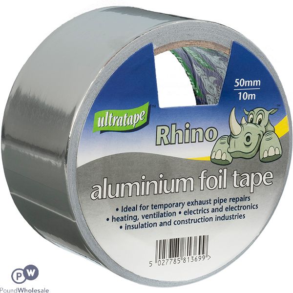 ULTRATAPE RHINO ALUMINIUM FOIL TAPE 50MM X 10M