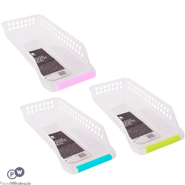 Fridge Freezer Storage Bin Assorted Colours 30 X 13cm