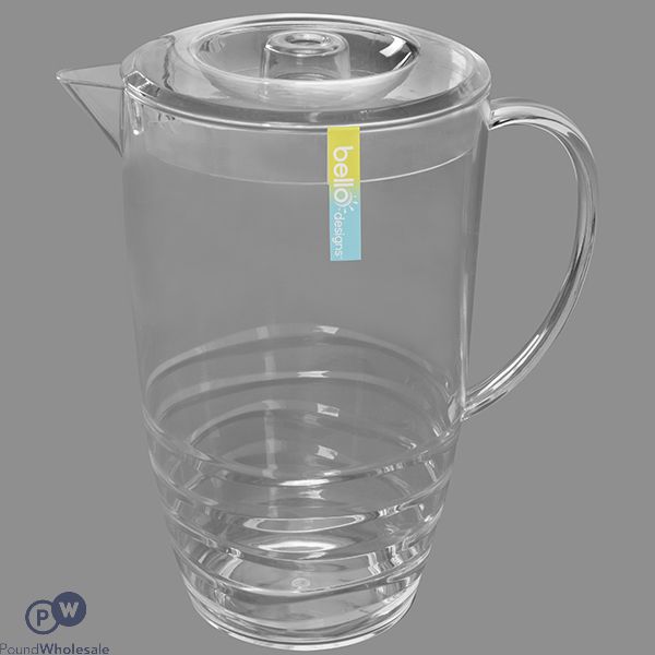 Bello Elegant Swirl Pitcher With Lid 2l